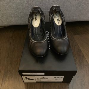 Chanel black shoes